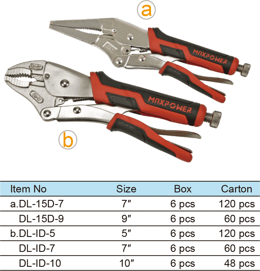 long Nose Locking Pliers & Curved Jaws Locking Pliers(图1)