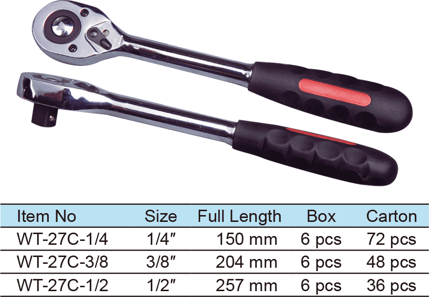 Pear Head Ratchet Wrench, Quick Release, 45 Teeth(图1)