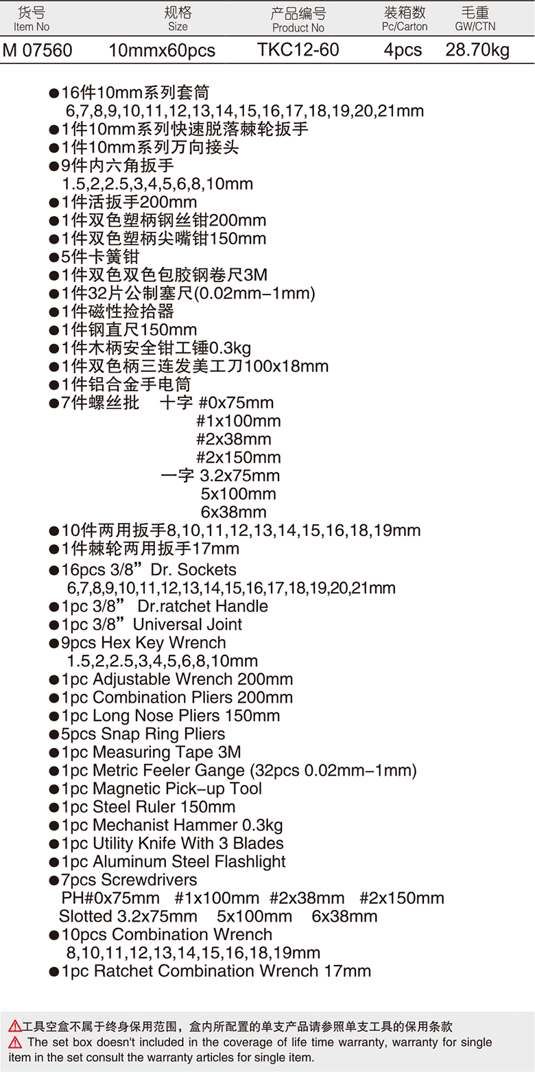 58+2件机修工具组套(图1)