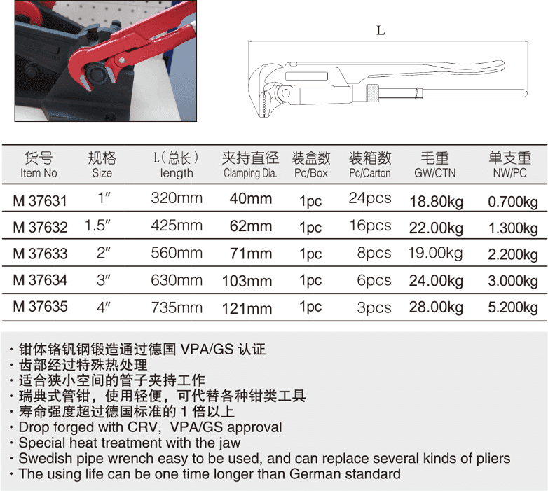 工业级90°鹰嘴钳(图1)