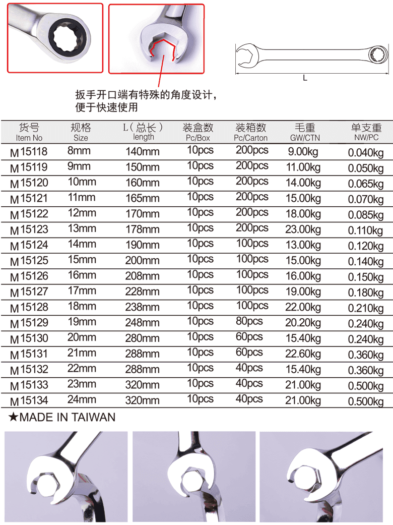 双头快速棘轮两用扳手(图1)