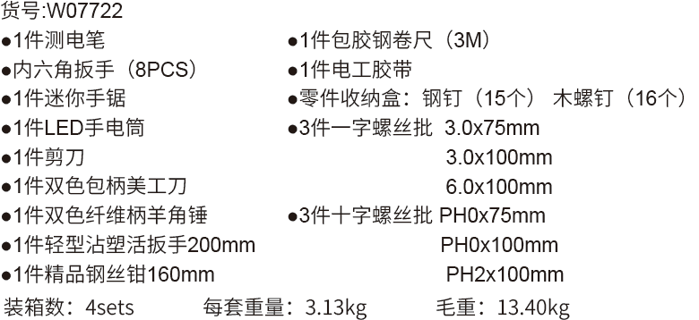 高档礼品工具组套（25PCS）(图1)