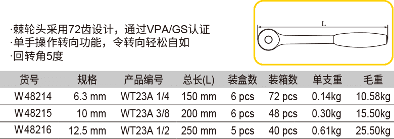 弯柄快脱棘轮扳手(图1)